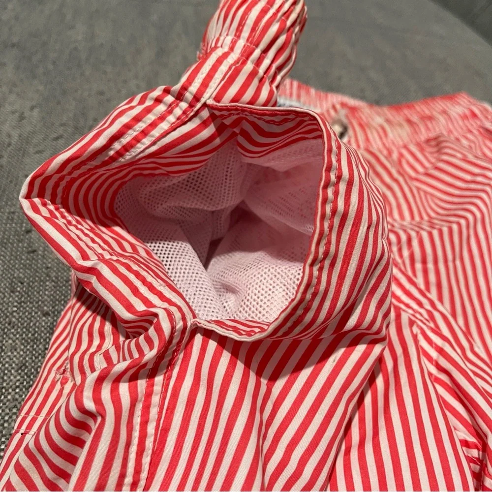 Men’s | Size Small Swim Trunks | Coral/white